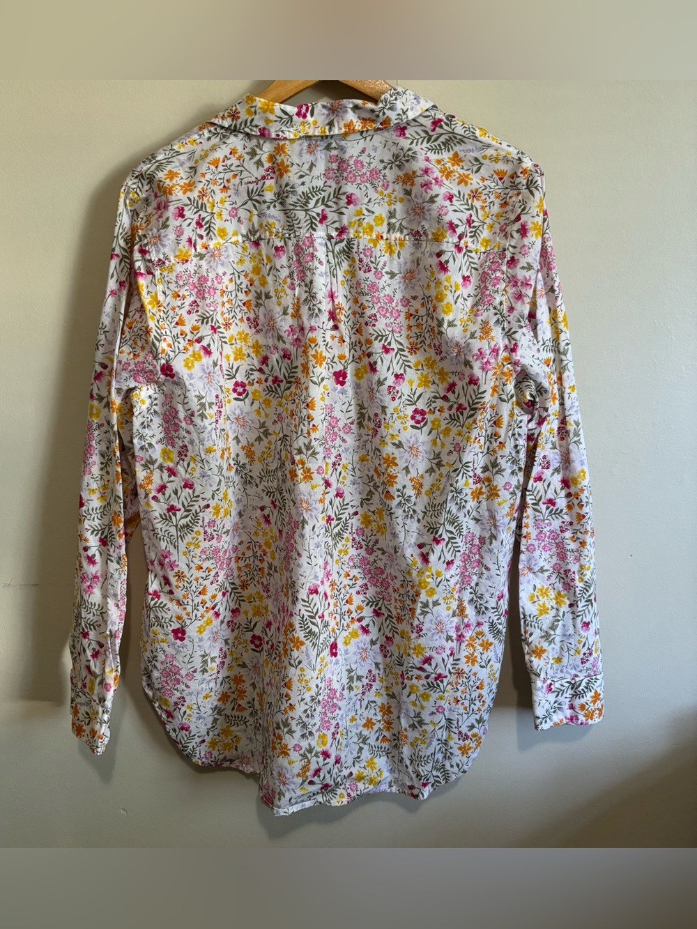 Old Navy XL Floral Button Up Classic Shirt Boho Fairycore Cottagecore - Picture 6 of 7